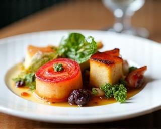 Exquisite presentation of Dutch cuisine